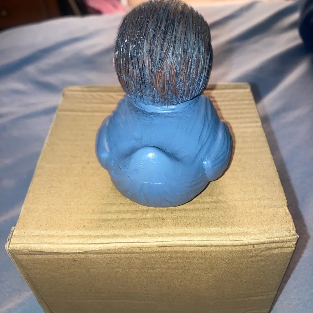 Michael Myers Resin Duck with Blue Jacket and Yellow Beak - Picture 3 of 4